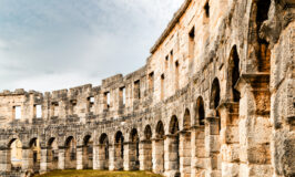 Architecture details of the Roman amphitheatre